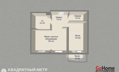 Купить 2-комнатную квартиру, Минск, Победителей просп., 115(Центральный район). Фото 22
