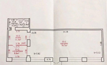 Аренда торгового помещения, Витебск, Кирова ул., 104.3 кв.м.. Фото 1