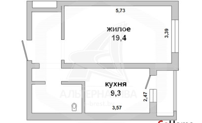 Купить 1-комнатную квартиру, Брест, Ковалево, ул. 28 Июля. Фото 13