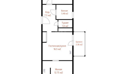 Купить 2-комнатную квартиру, Минск, Восточная ул., 125 (Советский район). Фото 21