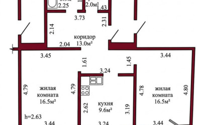 Купить 2-комнатную квартиру, Гродно, Старомалыщинская, 116. Фото 11