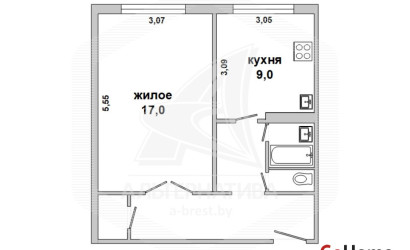 Купить 1-комнатную квартиру, Брест, Восток, ул. Молодогвардейская. Фото 11