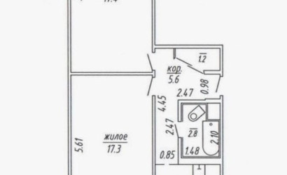 Купить 2-комнатную квартиру, Новополоцк, Янки Купалы, 12. Фото 16
