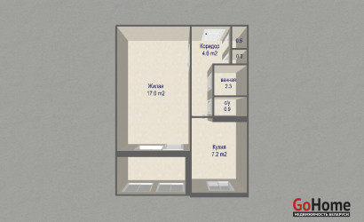 Купить 1-комнатную квартиру, Минск, ул. Ландера, д. 52 (Октябрьский район). Фото 2