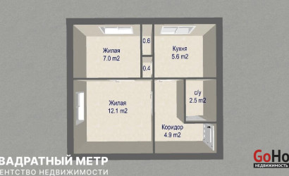 Купить 2-комнатную квартиру, Мачулищи, Гвардейская ул., 6. Фото 22