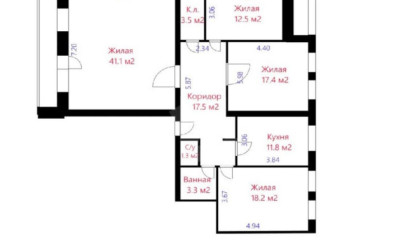 Купить 4-комнатную квартиру, Минск, Стариновская ул., 3 (Первомайский район). Фото 26