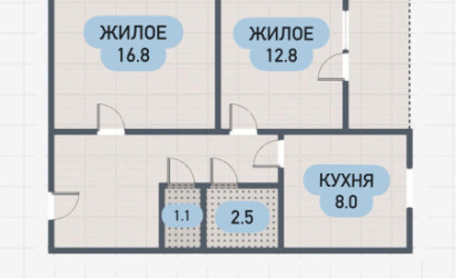 Купить 2-комнатную квартиру, Брест, Космонавтов б-р. Фото 1