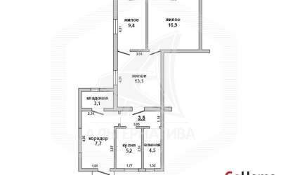 Купить 3-комнатную квартиру, Кобрин, , . Фото 12