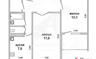 Купить 2-комнатную квартиру, Брест, Восток, ул. Орловская. Фото 13