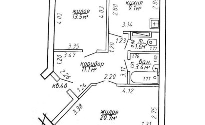 Купить 2-комнатную квартиру, Полоцк, Машерова ул., 11. Фото 12