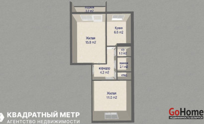 Купить 2-комнатную квартиру, Минск, Брикета ул., 20 (Фрунзенский район). Фото 19