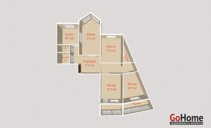 Купить 4-комнатную квартиру, Минск, Балтийская ул., 4 (Ленинский район). Фото 27