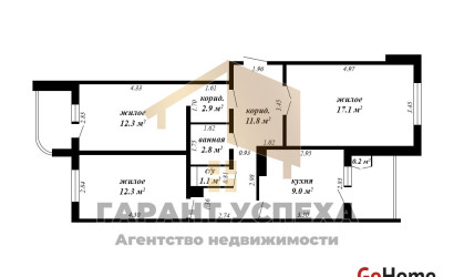 Купить 3-комнатную квартиру, Брест, ул. Вульковская, д. . Фото 20