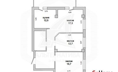Купить 3-комнатную квартиру, Брест, Вулька, ул. Краснознаменная. Фото 1