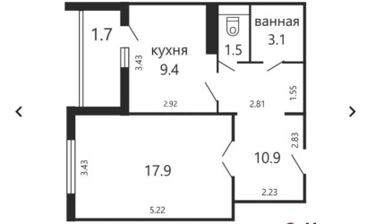 Снять 1-комнатную квартиру, Минск, ул. Шаранговича, д. 74 (Фрунзенский район). Фото 10