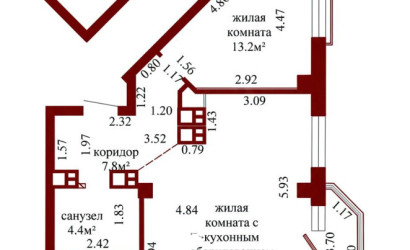 Купить 2-комнатную квартиру, Гродно, Магистральная, 12А. Фото 3