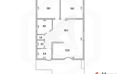 Купить дом, Брест, Мухавецкий с/с, 9.42 соток. Фото 26