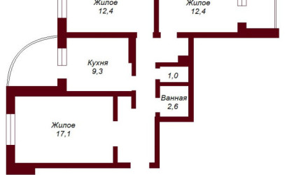Купить 3-комнатную квартиру, Брест, ул. Луцкая, д. . Фото 9
