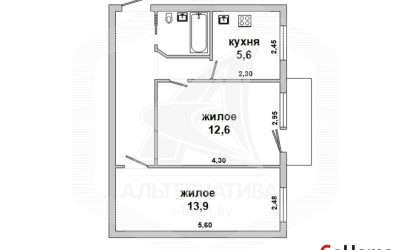 Купить 2-комнатную квартиру, Брест, Центр, б-р Космонавтов. Фото 12