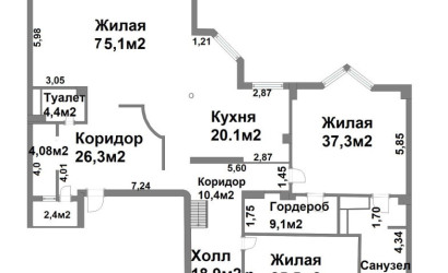 Купить 6-комнатную квартиру, Минск, Чехова ул., 3 (Центральный район). Фото 19