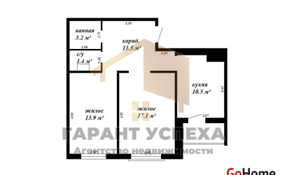 Снять 2-комнатную квартиру, Брест, ул. Олега Кошевого, д. . Фото 15