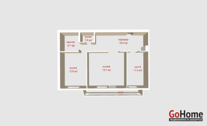 Купить 2-комнатную квартиру, Минск, Олешева ул., 1 (Советский район). Фото 31