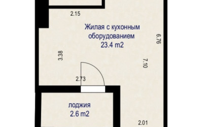 Купить 1-комнатную квартиру, Минск, ул. Леонида Левина, д. 7 (Октябрьский район). Фото 17