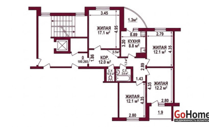 Купить 4-комнатную квартиру, Гродно, Кабяка, 10/2. Фото 15