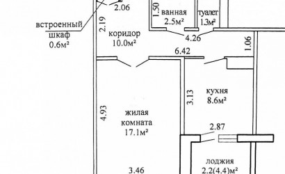 Купить 1-комнатную квартиру, Гродно, Щорса, 30А. Фото 2
