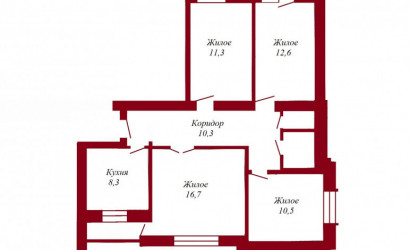 Купить 4-комнатную квартиру, Пинск, Телефонная, 8. Фото 11