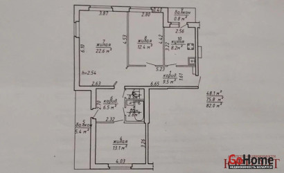 Купить 3-комнатную квартиру, Витебск, Московский, 51. Фото 18