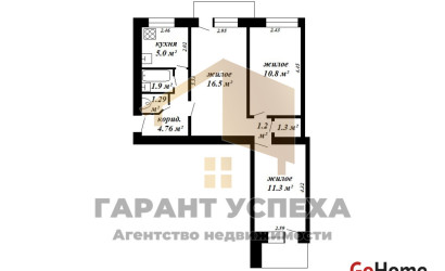 Купить 3-комнатную квартиру, Брест, Скорины. Фото 2