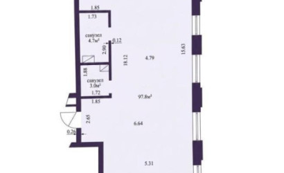 Купить 4-комнатную квартиру, Минск, Лосика ул., 57 (Московский район). Фото 26