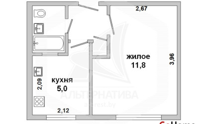 Купить 1-комнатную квартиру, Брест, Гобк, ул. Героев обороны Брестской крепости. Фото 1