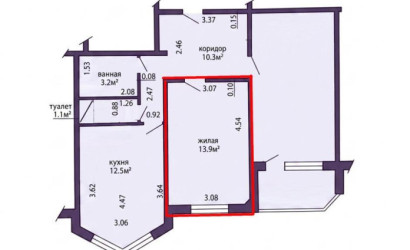 Купить 2-комнатную квартиру, Минск, Чичурина ул., 4(Фрунзенский район). Фото 14