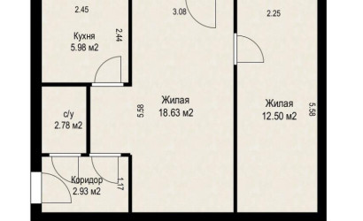 Купить 2-комнатную квартиру, Минск, Айвазовского ул., 1 (Заводской район). Фото 8