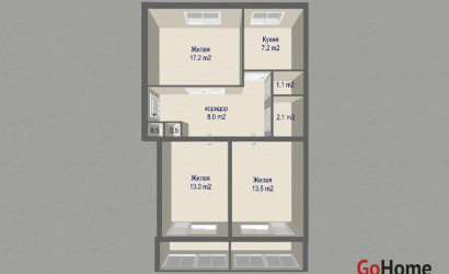 Купить 3-комнатную квартиру, Бобруйск, Минская ул., 77. Фото 7