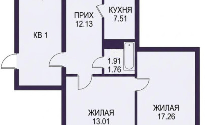 Купить 2-комнатную квартиру, Путчино, Центральная ул.. Фото 21