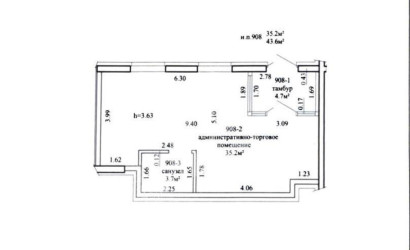 Аренда торгового помещения, Минск, Игоря Лученка ул., 16,  43.6 кв.м.. Фото 3