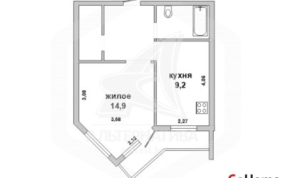 Купить 1-комнатную квартиру, Брест, Центр, ул. Воровского. Фото 13