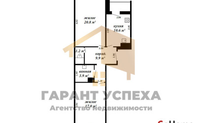Купить 2-комнатную квартиру, Брест, Махновича ул.. Фото 20