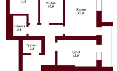 Купить 3-комнатную квартиру, Брест, ул. Рябцева, д. . Фото 12
