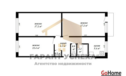 Купить 3-комнатную квартиру, Брест, ул. Янки Купалы, д. . Фото 12