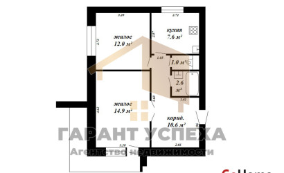 Купить 2-комнатную квартиру, Брест, ул. Волгоградская, д. . Фото 19