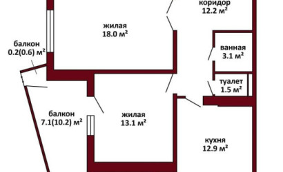 Купить 2-комнатную квартиру, Минск, Франциска Скорины, 39 (Первомайский район). Фото 3