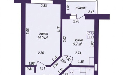Купить 1-комнатную квартиру, Солигорск, Молодежная ул., 34. Фото 19