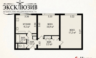 Купить 2-комнатную квартиру, Лесной, Троицкая ул., 18. Фото 2