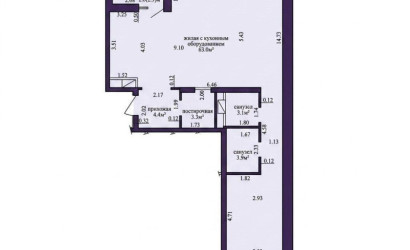 Купить 3-комнатную квартиру, Минск, Виталия Цвирко ул., 75 (Советский район). Фото 21