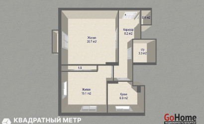 Купить 2-комнатную квартиру, Минск, ул. Богдановича Максима, д. 22 (Центральный район). Фото 20