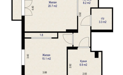 Купить 2-комнатную квартиру, Минск, ул. Богдановича Максима, д. 22 (Советский район). Фото 20